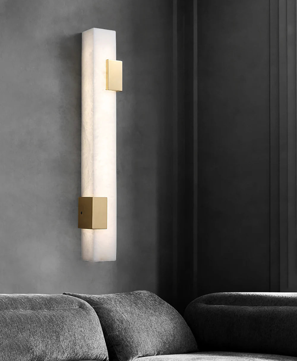 Strip Copper Alabaster Wall Lamp - Nuvé