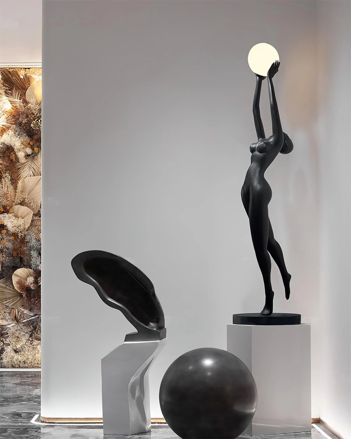 Stursa Sculpture Figure Floor Lamp - Nuvé