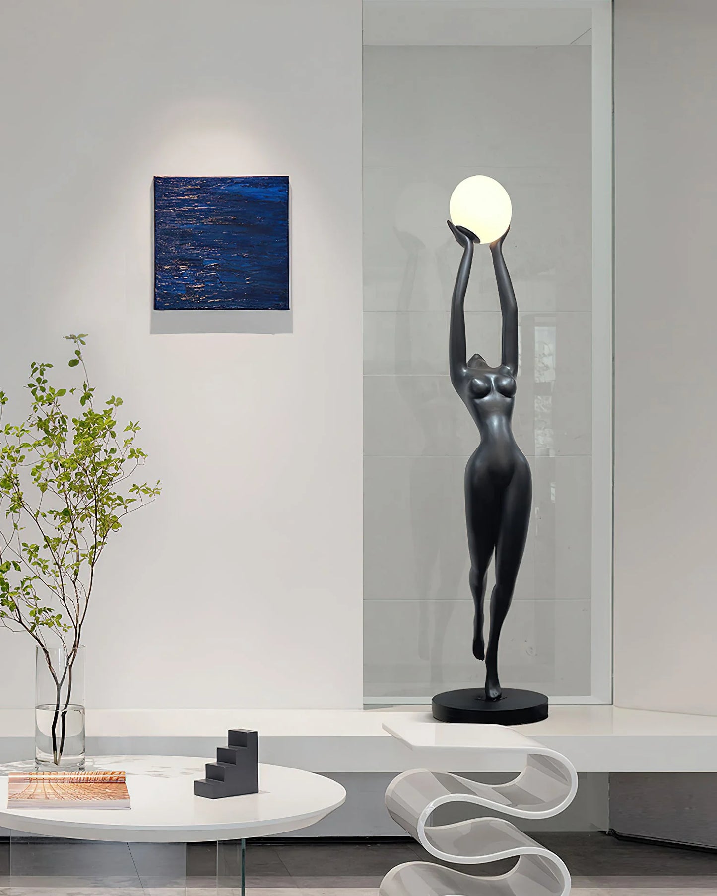 Stursa Sculpture Figure Floor Lamp - Nuvé