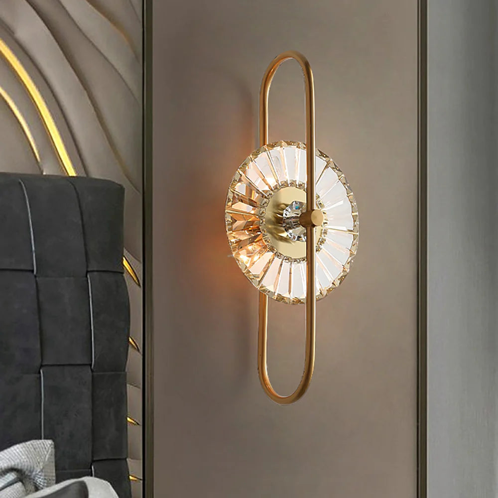 Sunflower Crystal Wall Light - Nuvé
