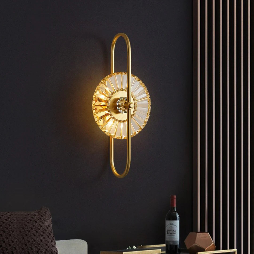 Sunflower Crystal Wall Light - Nuvé