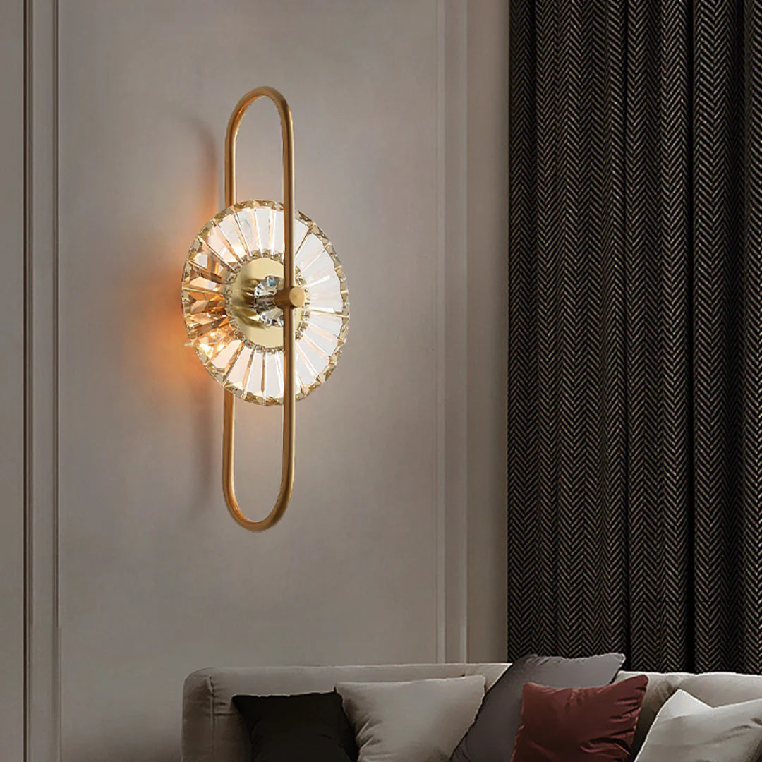 Sunflower Crystal Wall Light - Nuvé