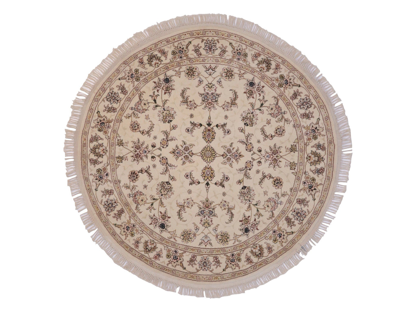 Indo-Persian ivory 5' Round - Nuvé