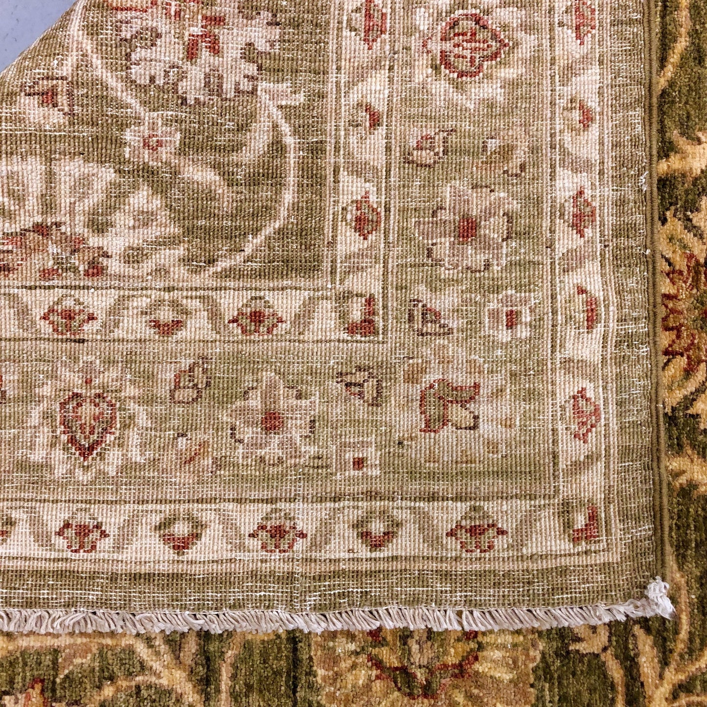 Chobi-Farahan (4'x10' Runner) green/gold