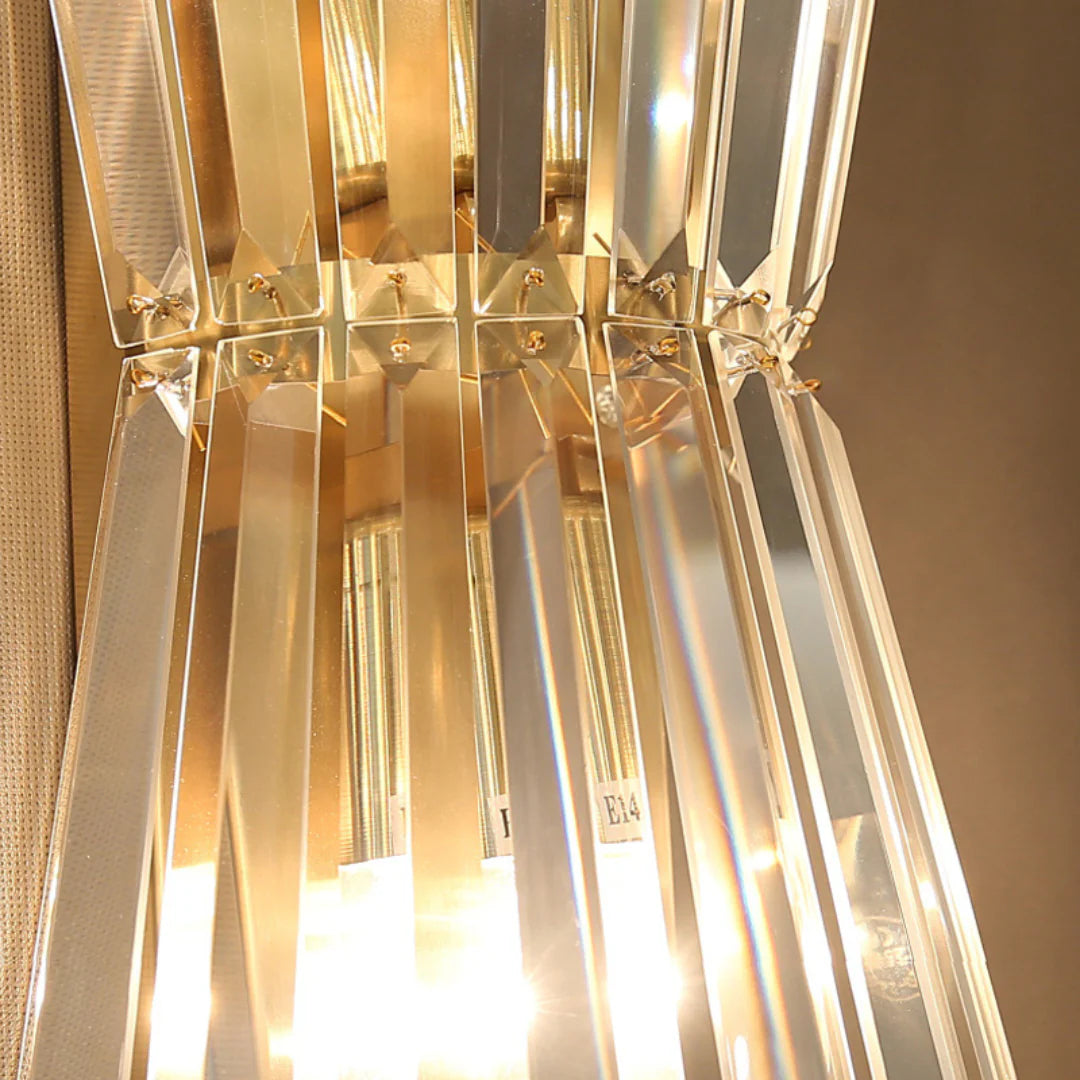 Tapered Crystal Wall Lamp - Nuvé