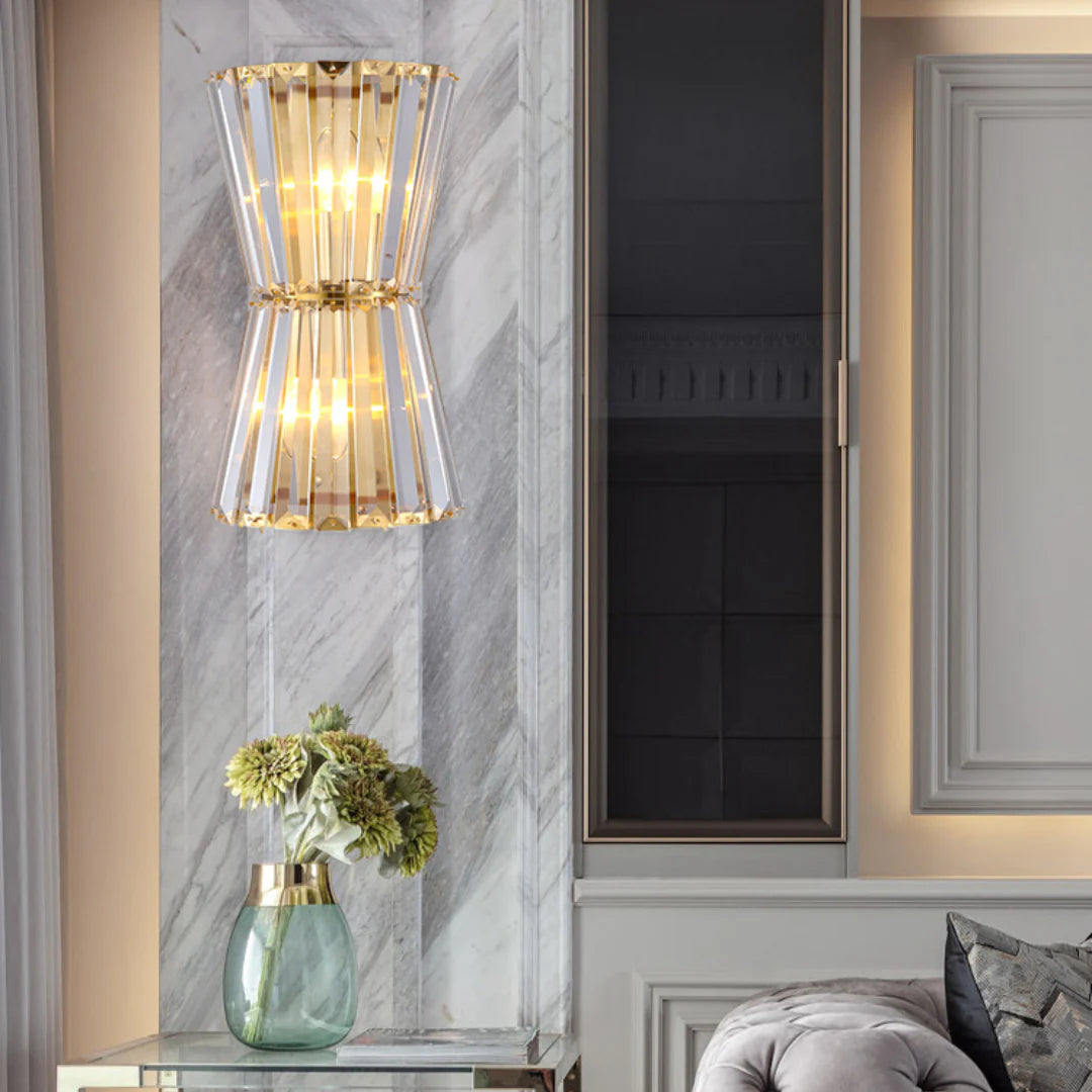 Tapered Crystal Wall Lamp - Nuvé