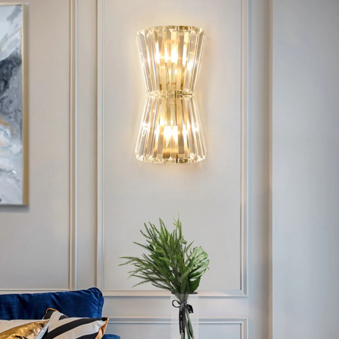 Tapered Crystal Wall Lamp - Nuvé