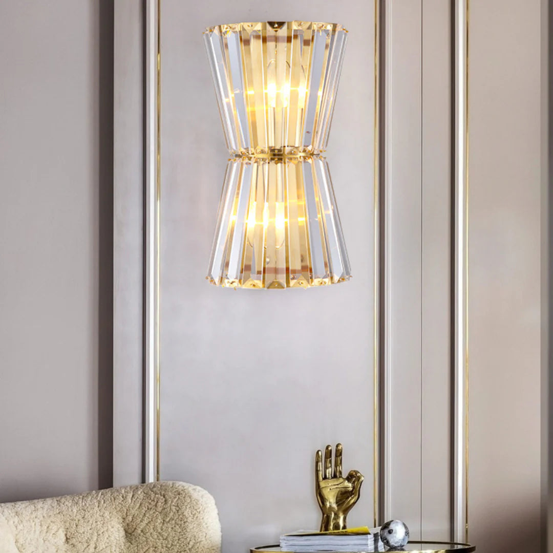 Tapered Crystal Wall Lamp - Nuvé
