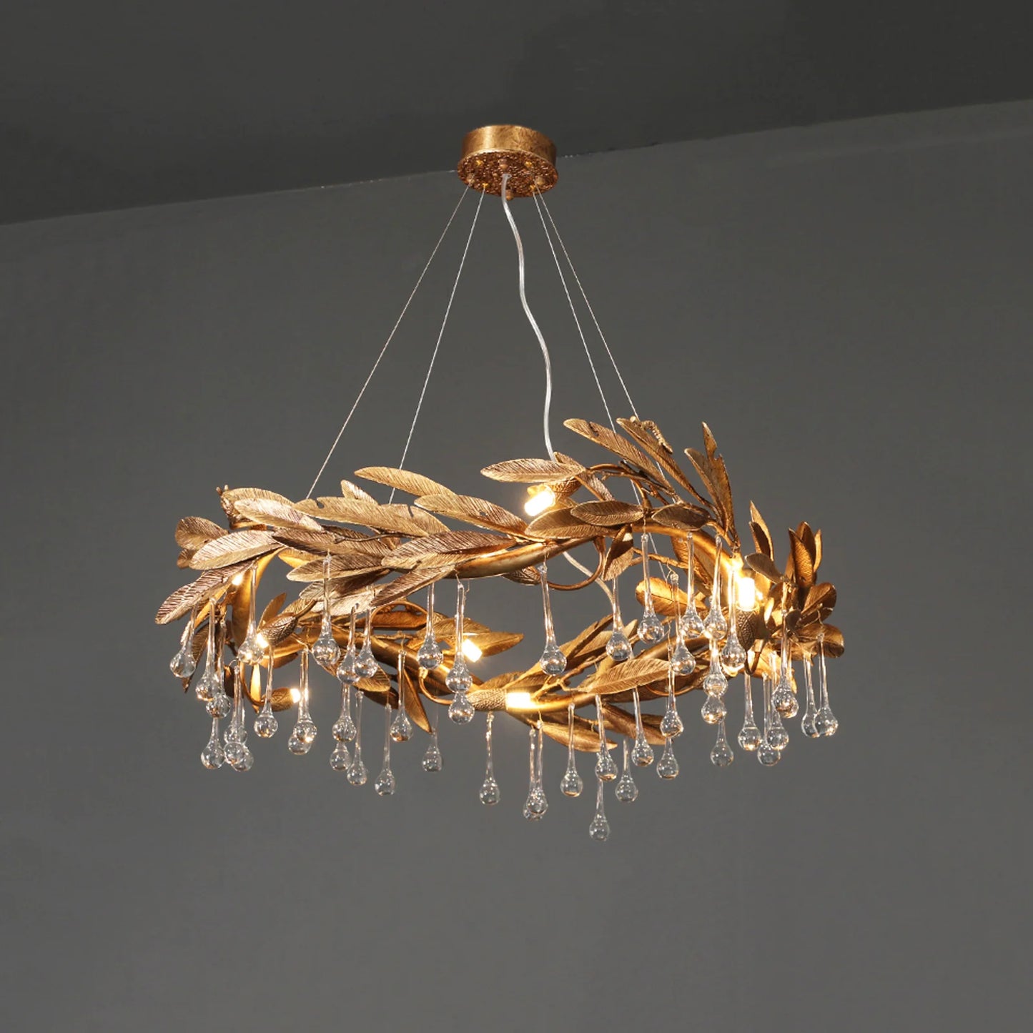 Teardrop Crystal Blade Chandelier - Nuvé