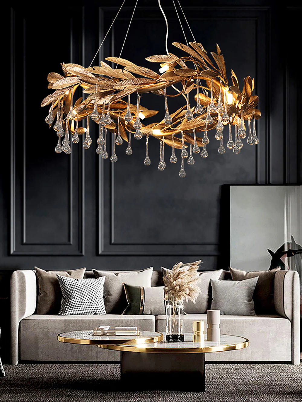 Teardrop Crystal Blade Chandelier - Nuvé