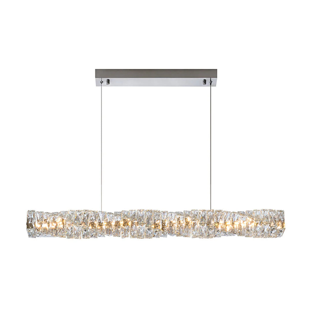 Twist Linear Crystal Chandelier