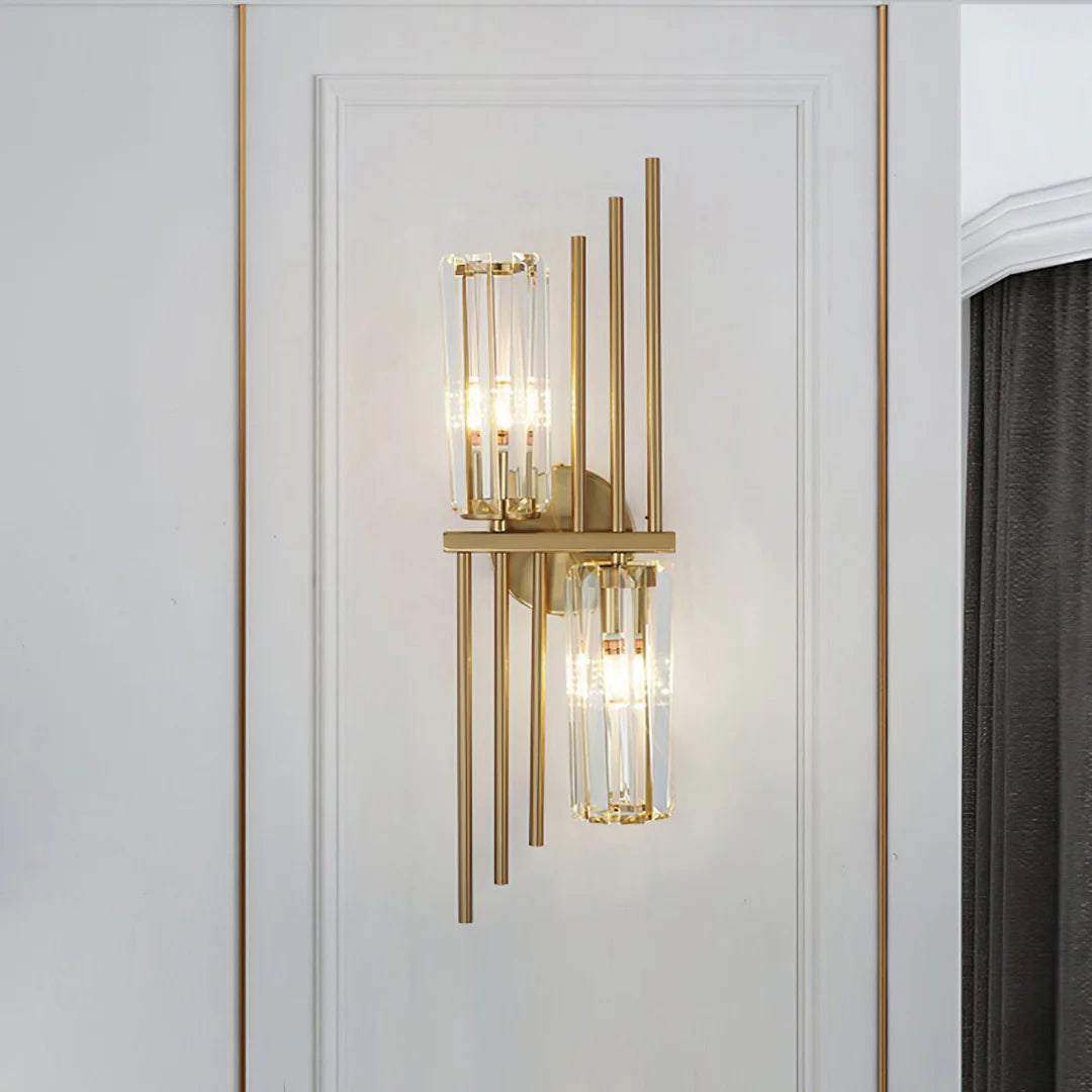 Three Crystal Wall Lamps - Nuvé