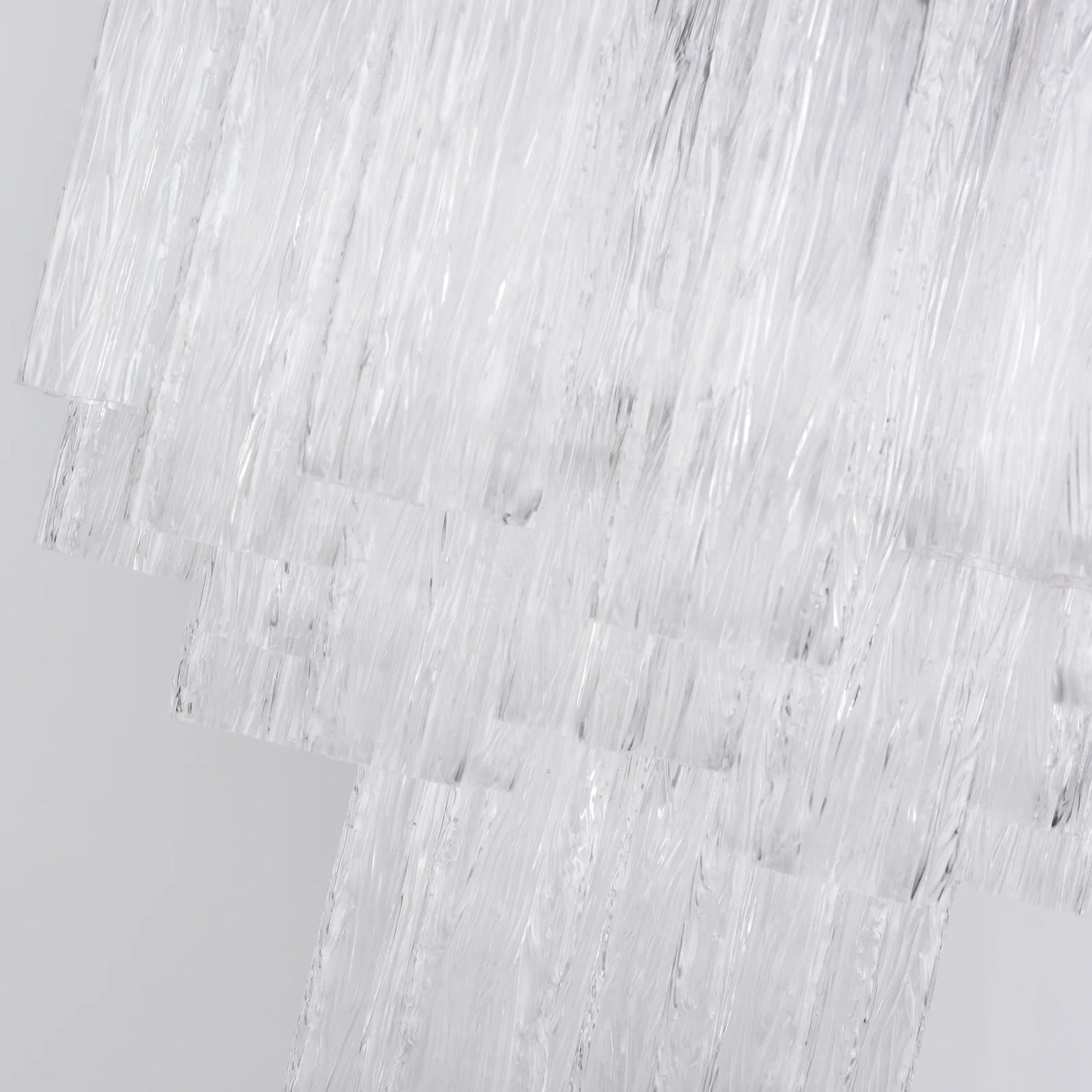 Transparent Murano Glass Tube Chandelier - Nuvé