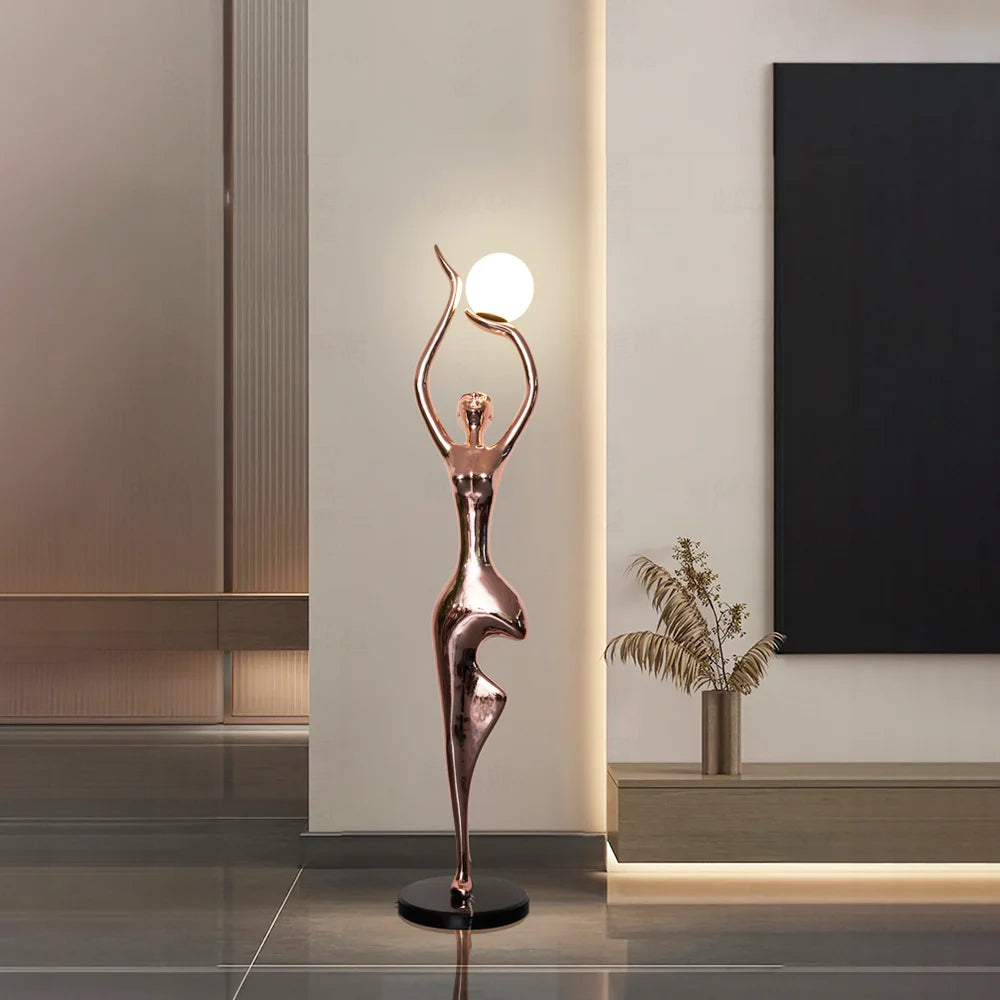 Tree Pose Yoga Sculpture Floor Lamp - Nuvé