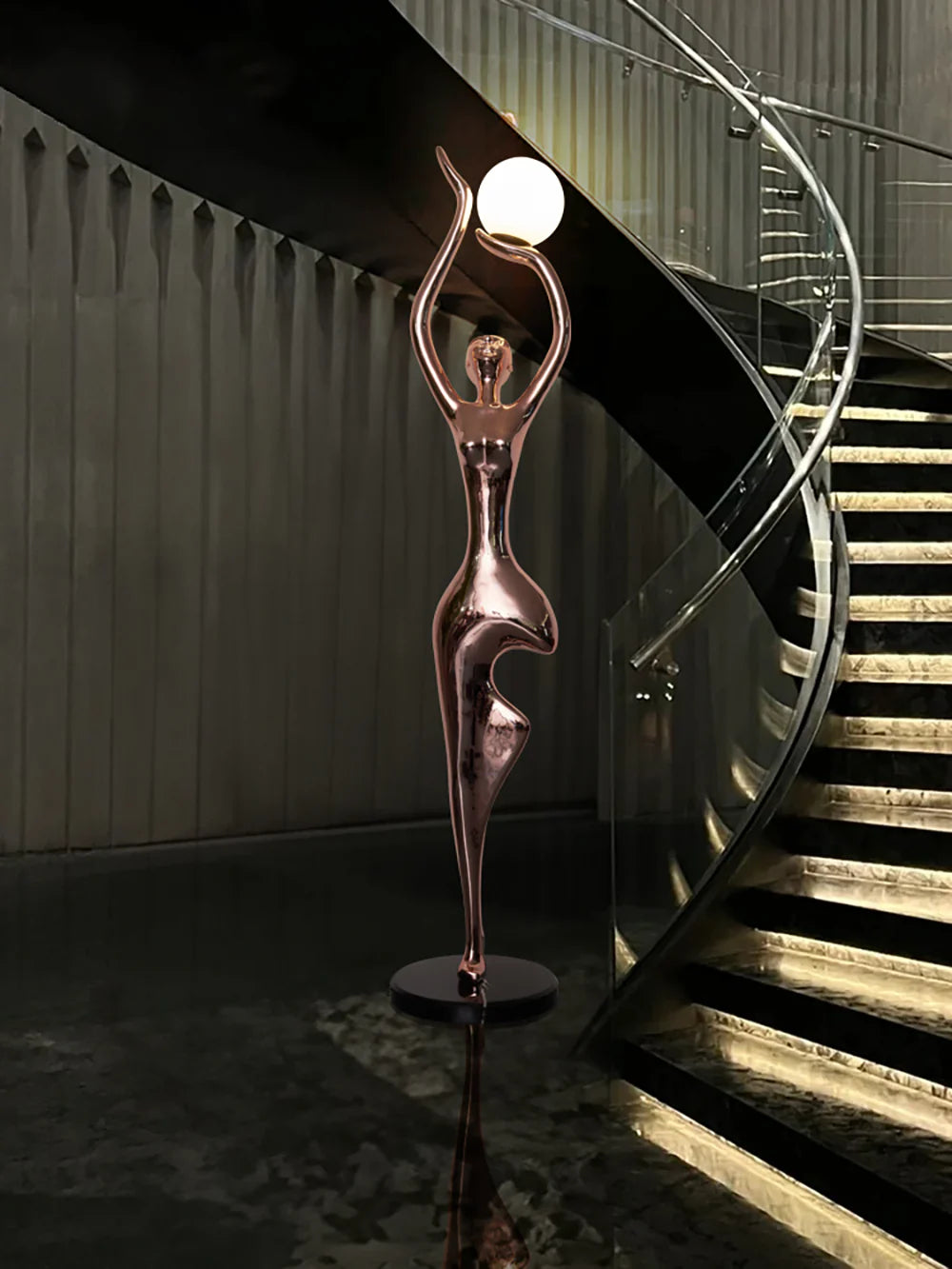 Tree Pose Yoga Sculpture Floor Lamp - Nuvé