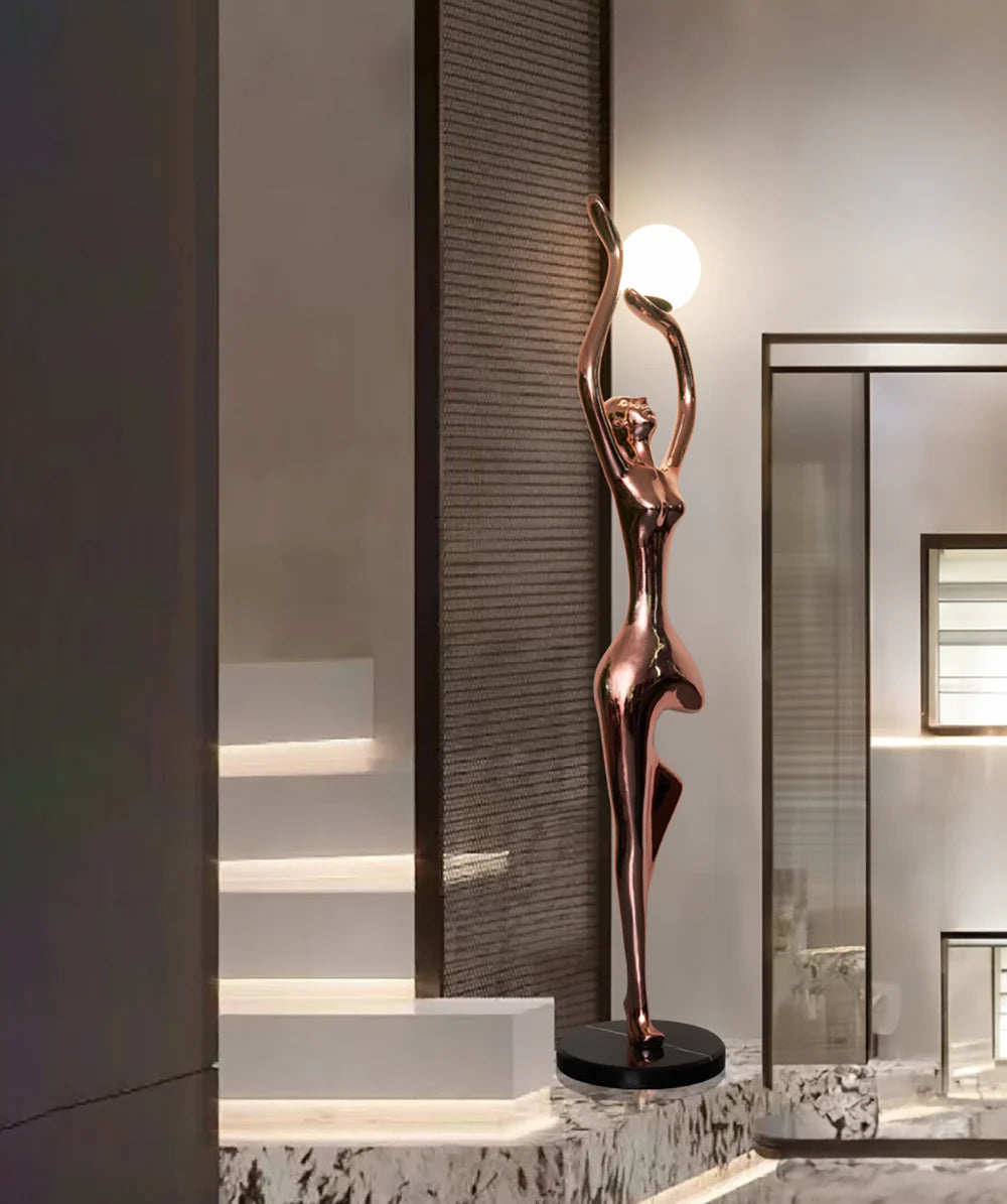 Tree Pose Yoga Sculpture Floor Lamp - Nuvé