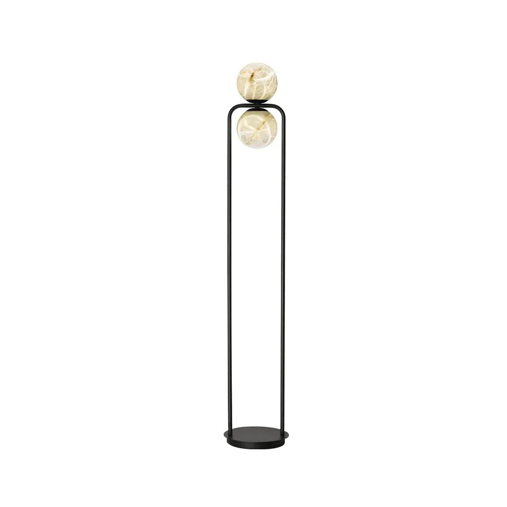 Alabaster Tribeca Black Floor Lamp - Nuvé