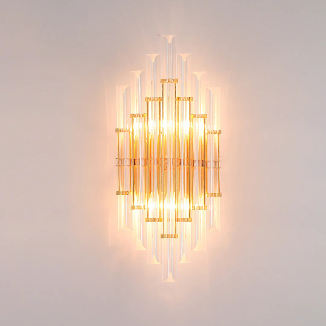 Tube Clear Crystal Wall Light - Nuvé