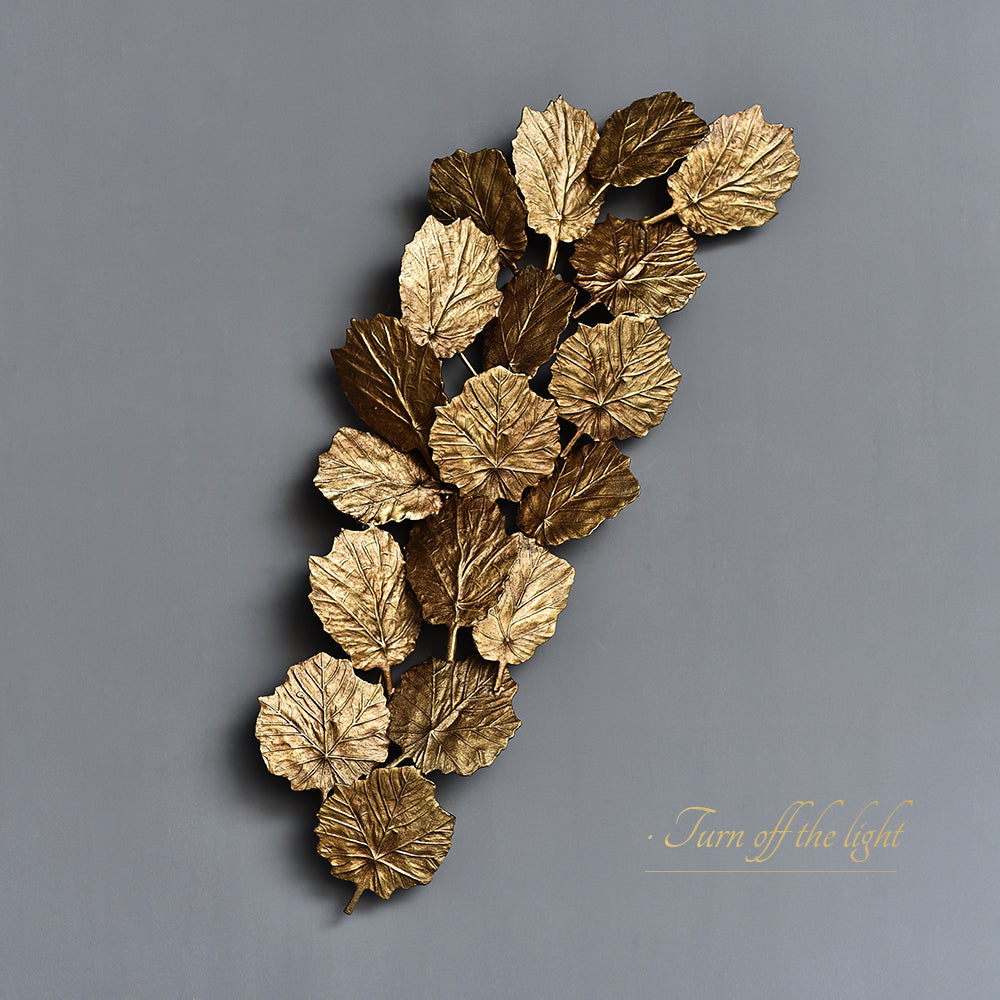 Gold Leaf Handmade Wall Sconce - Nuvé