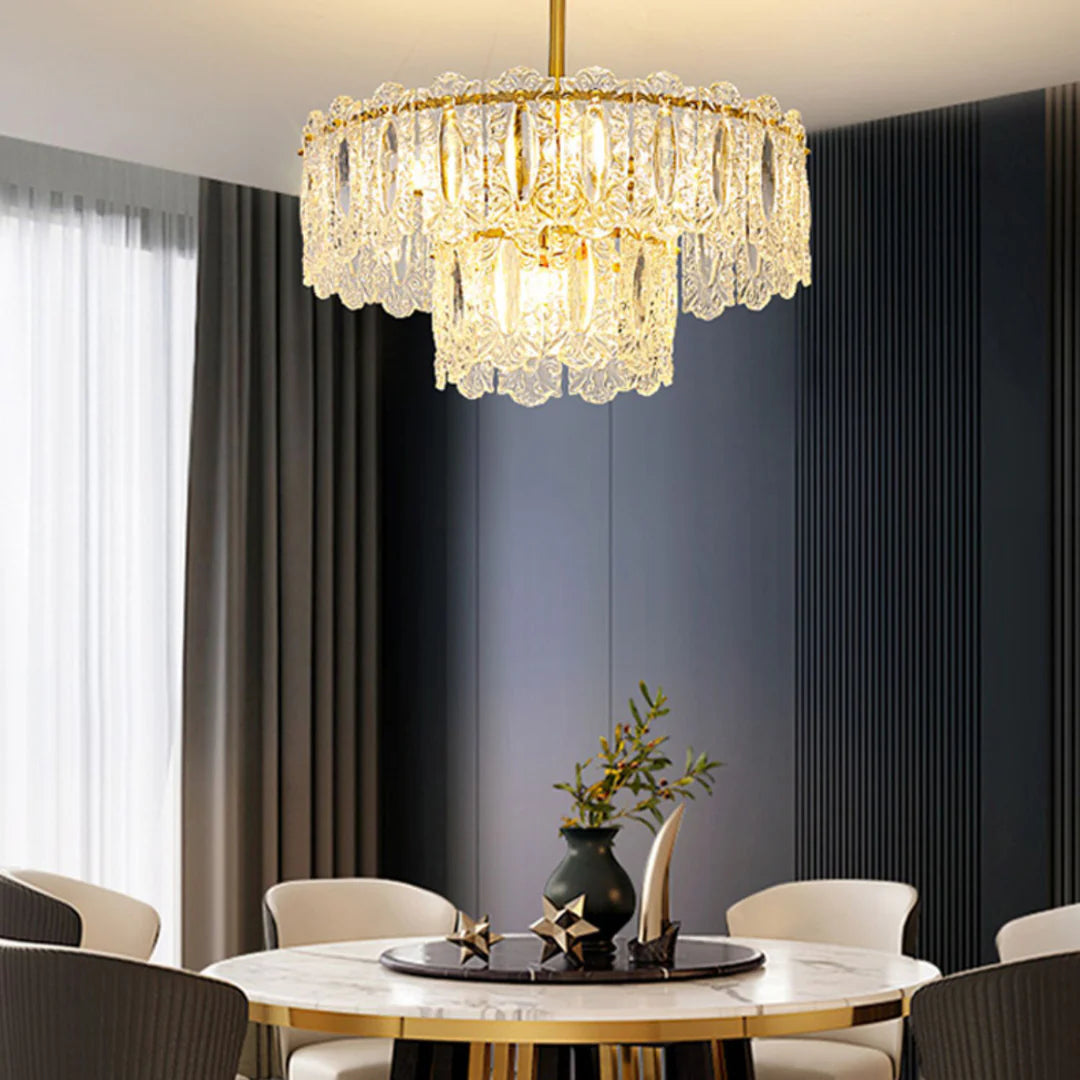 Vienna Glass Petals Chandelier - Nuvé