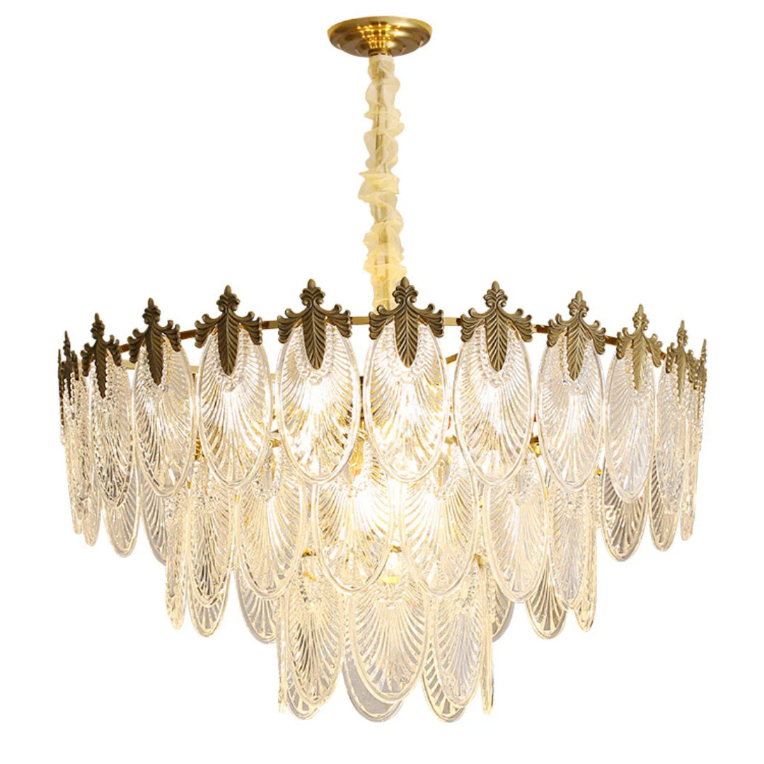 Vintage Crystal Leaf Chandelier - Nuvé