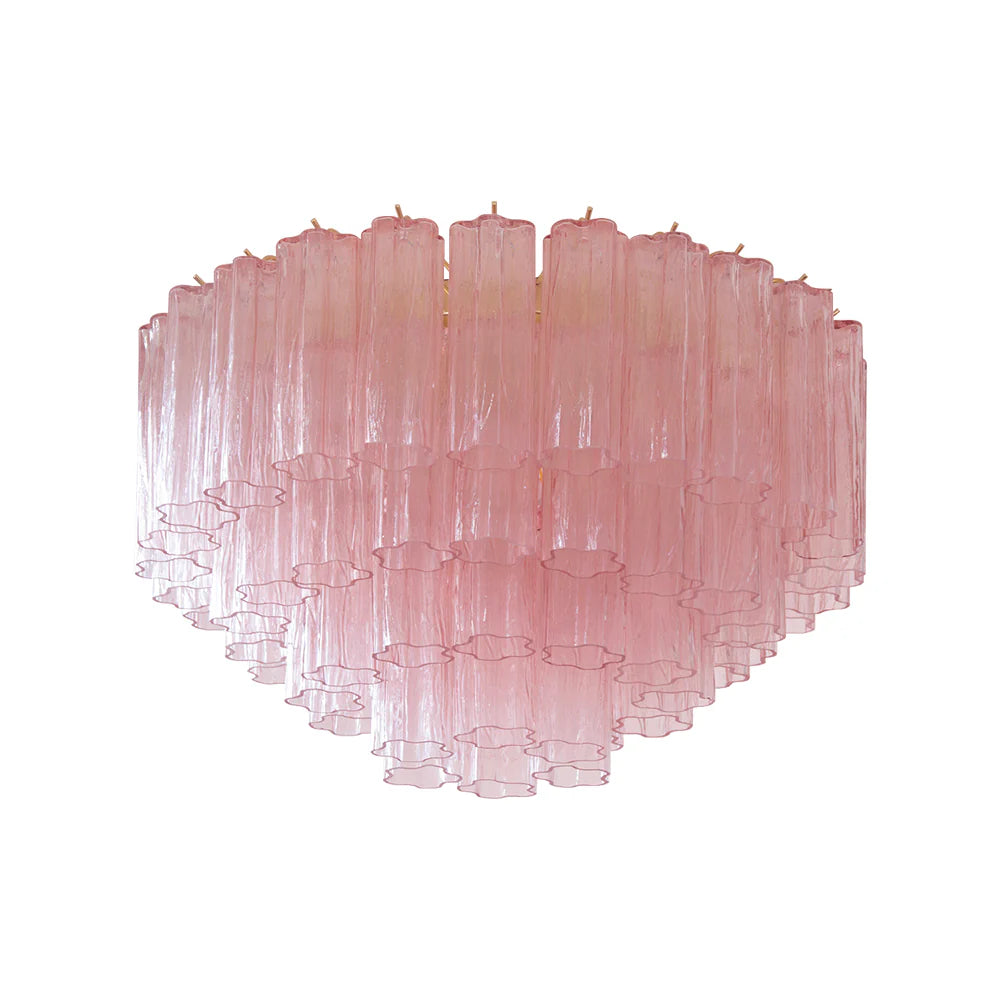Vintage Murano Pink Glass Ceiling Light - Nuvé