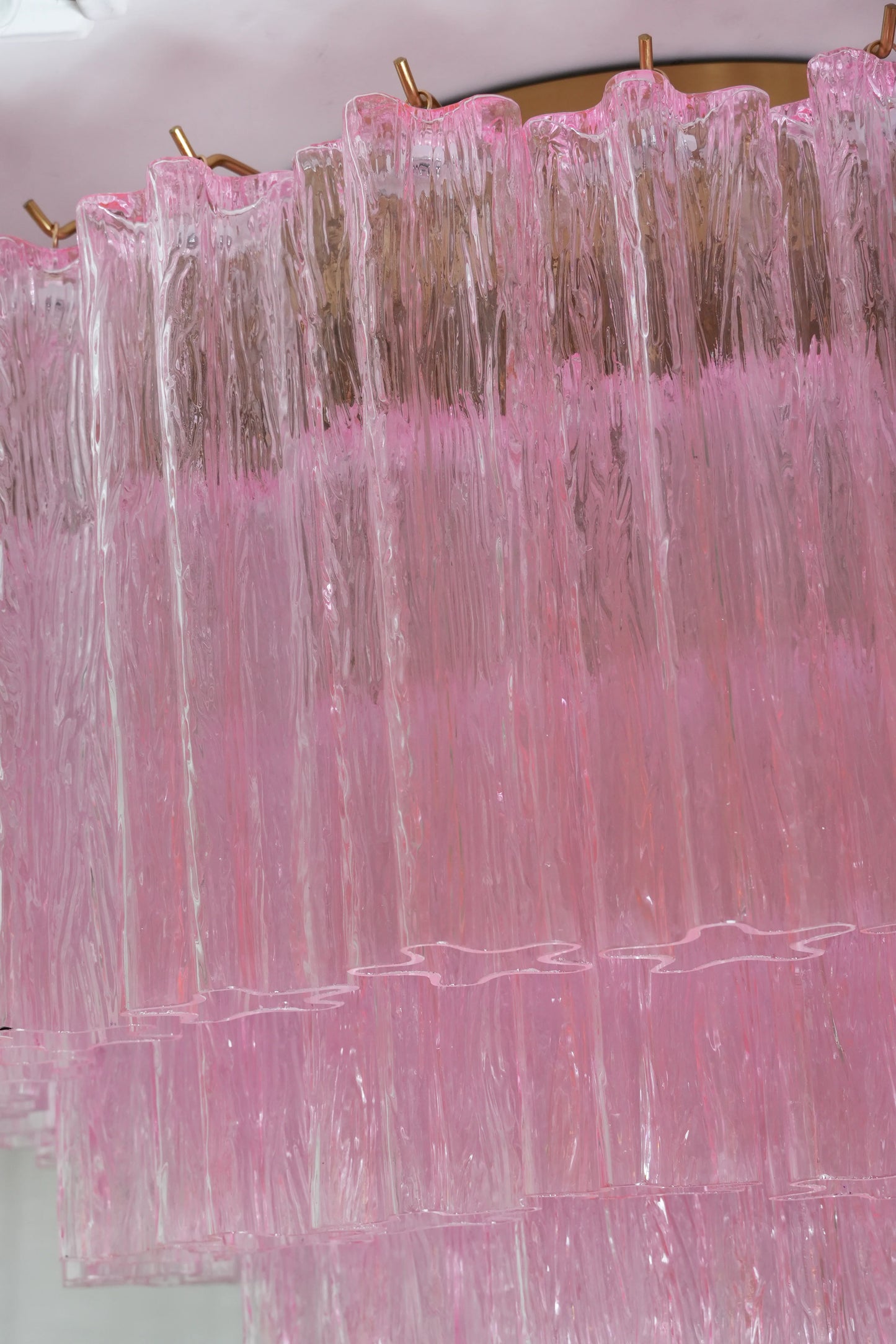 Vintage Murano Pink Glass Ceiling Light - Nuvé