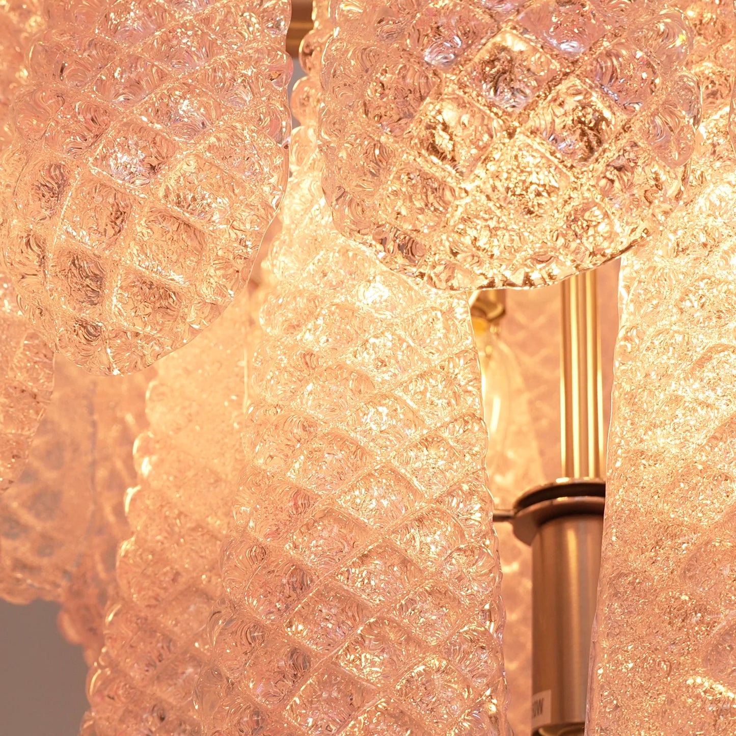 Petal Drop Murano Pink Glass Chandelier - Nuvé