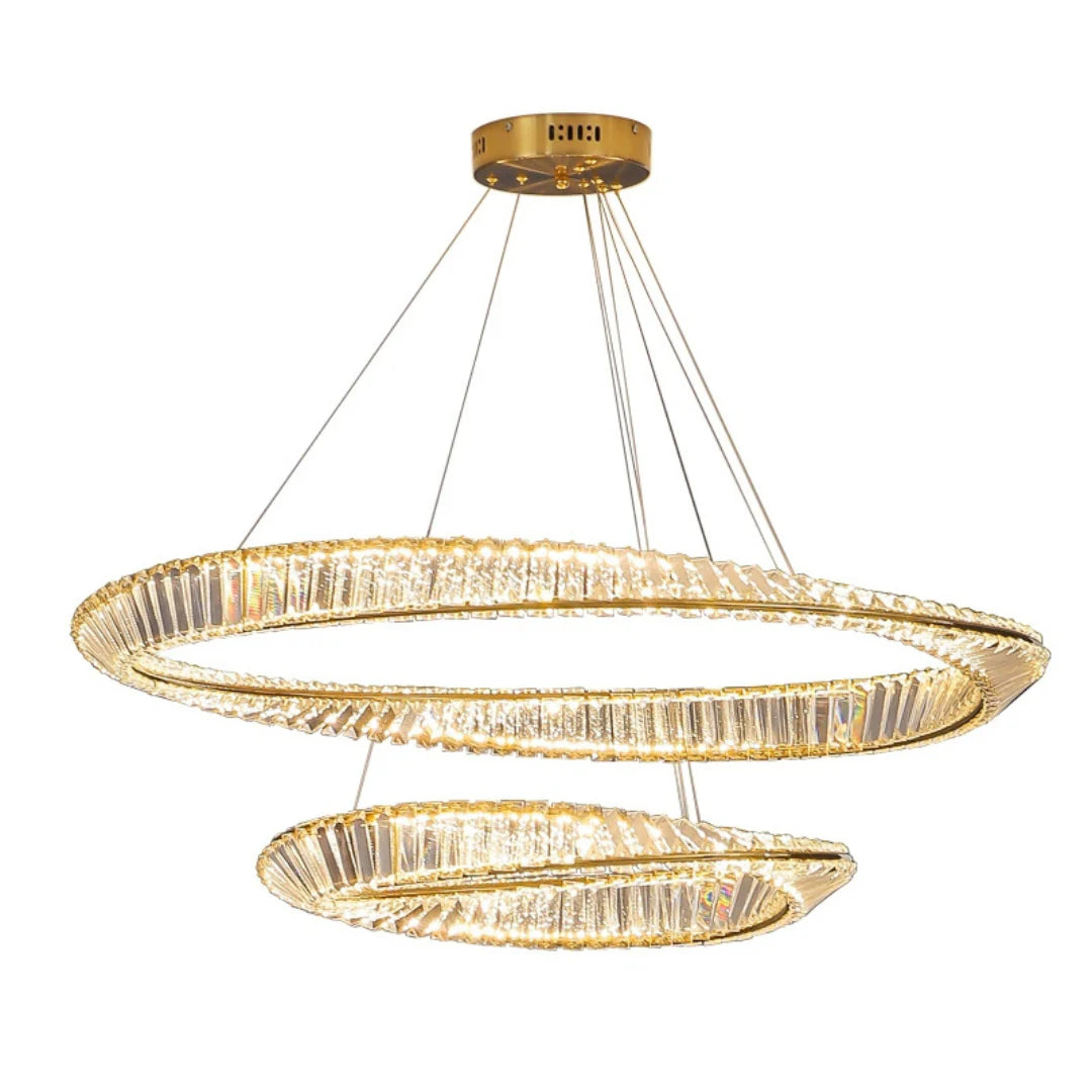 Wave Circle Elegant Crystal Chandelier - Nuvé