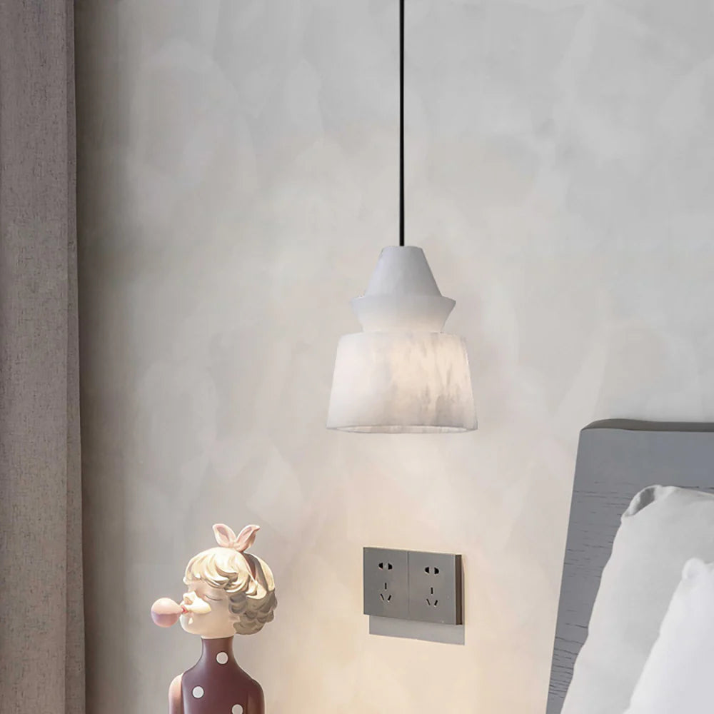 White Alabaster Pendant Light - Nuvé