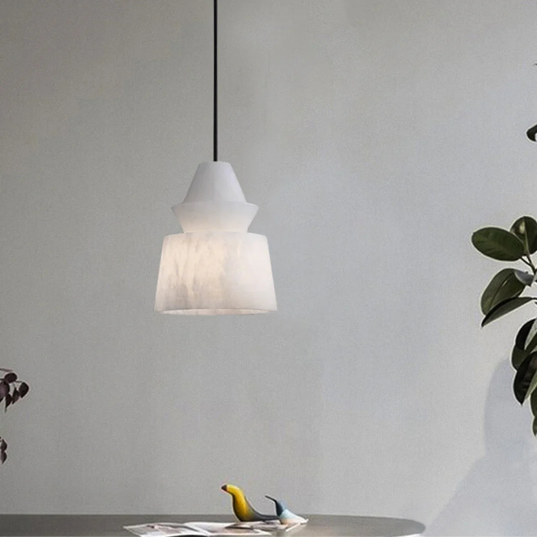 White Alabaster Pendant Light - Nuvé