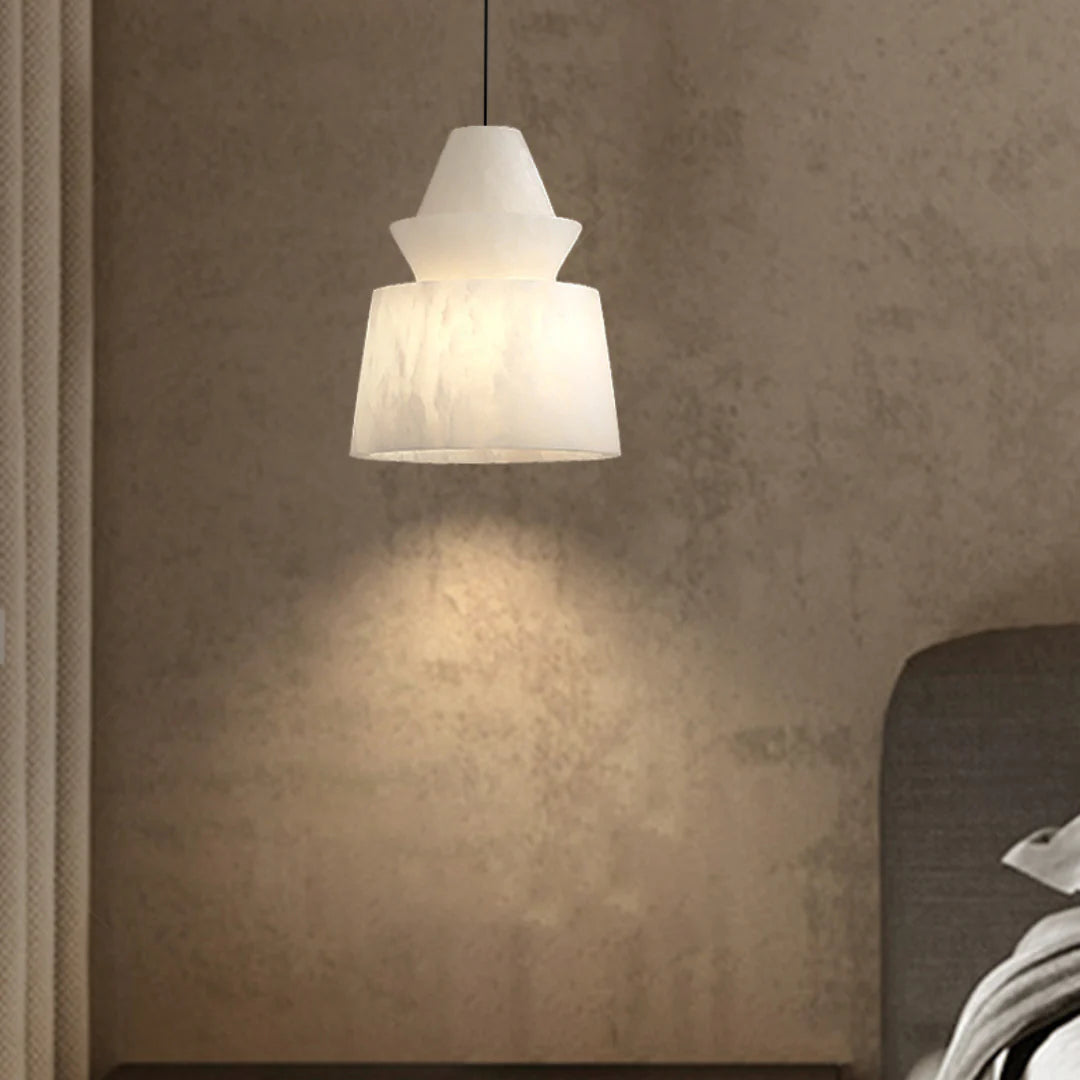 White Alabaster Pendant Light - Nuvé