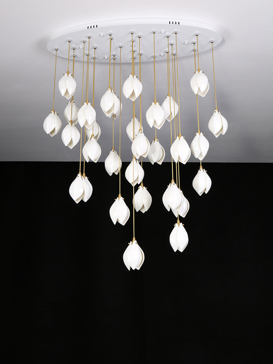Bloom Porcelain Petals Pendant Light - Nuvé