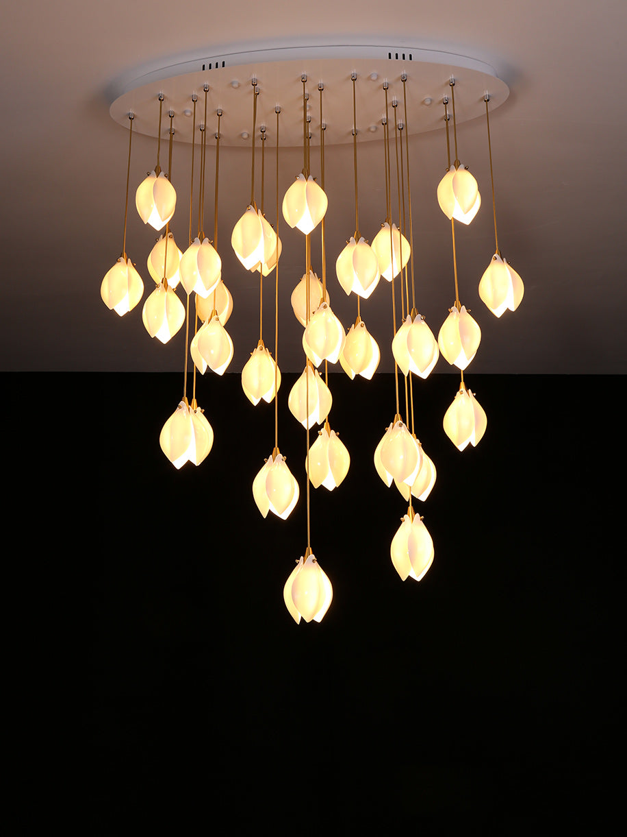 Bloom Porcelain Petals Pendant Light - Nuvé