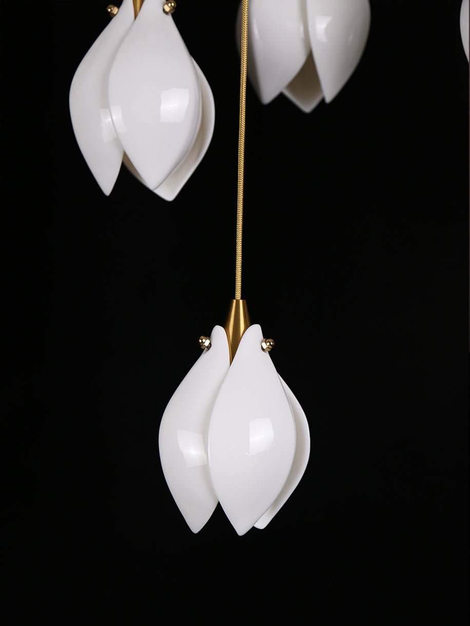 Bloom Porcelain Petals Pendant Light - Nuvé