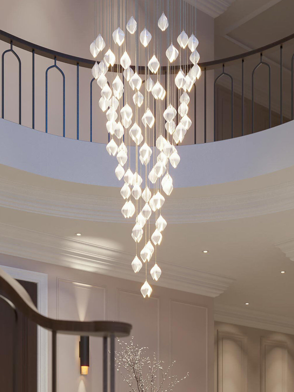 Bloom Porcelain Petals Pendant Light - Nuvé