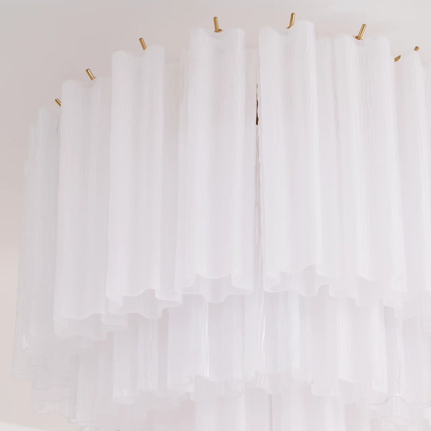 White Glass Tube Murano Ceiling Lamp - Nuvé