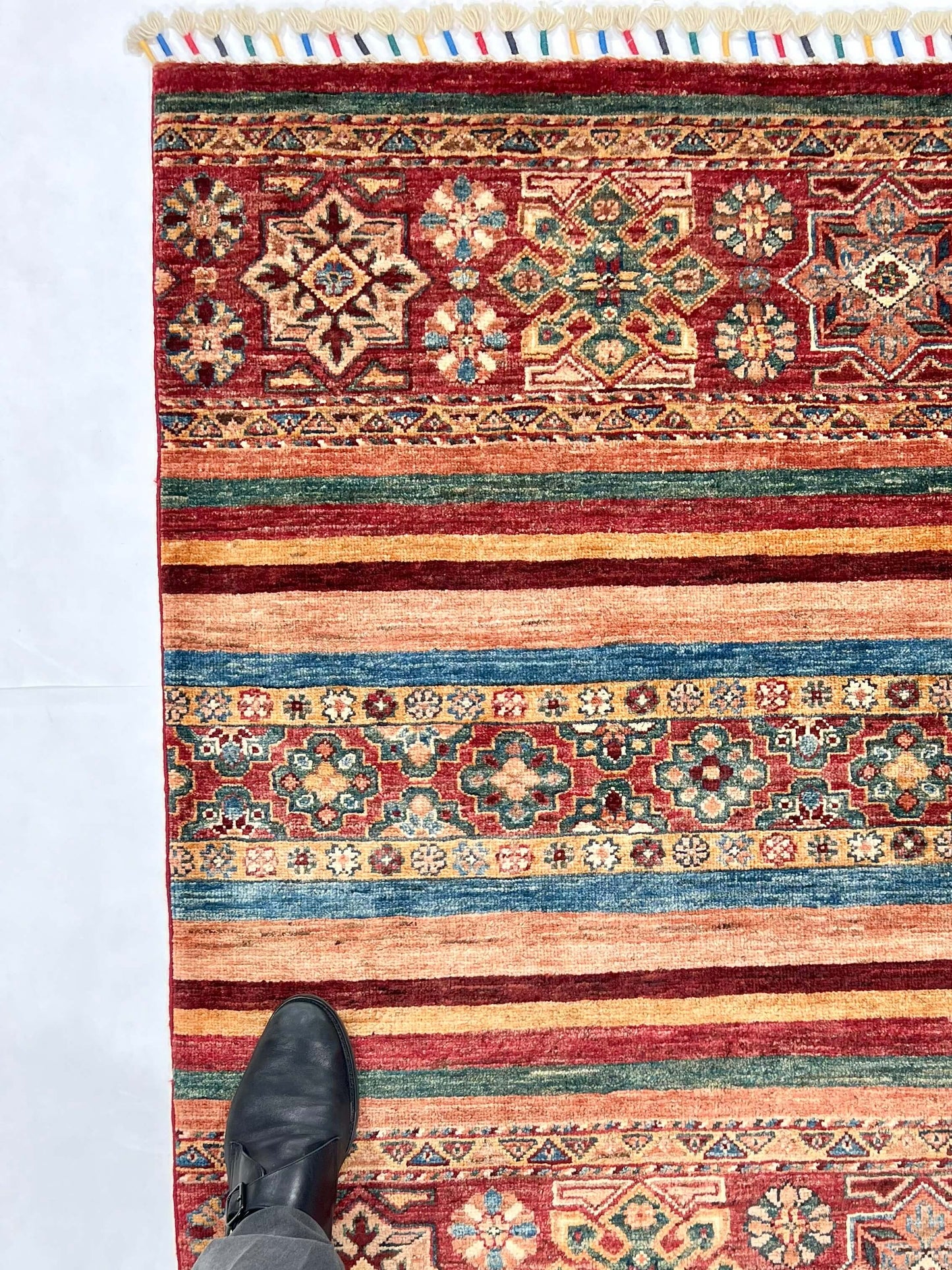Afghan Khorjin (2'09"x4'02") red/multicolor - Nuvé
