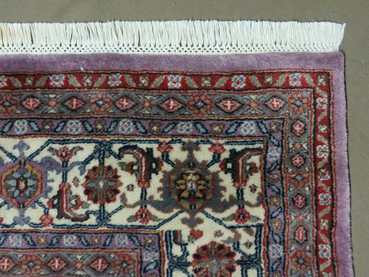 8' X 10' Vintage Fine Handmade India Wool Rug Hand Knotted Carpet Detailed Nice - Nuvé