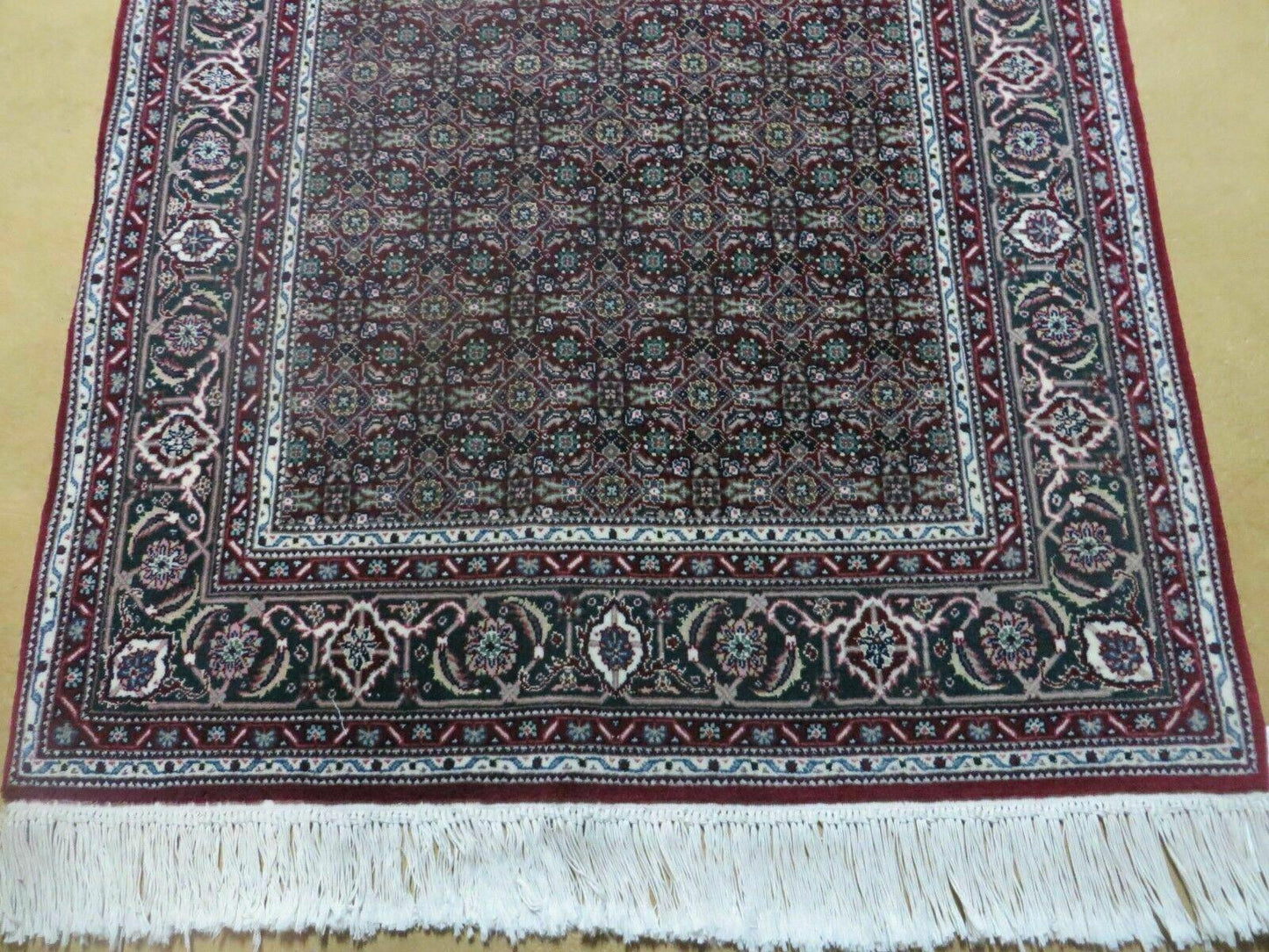 3' X 5' Vintage Fine Handmade Indian Amritsar Wool Silk Rug Nice - Nuvé