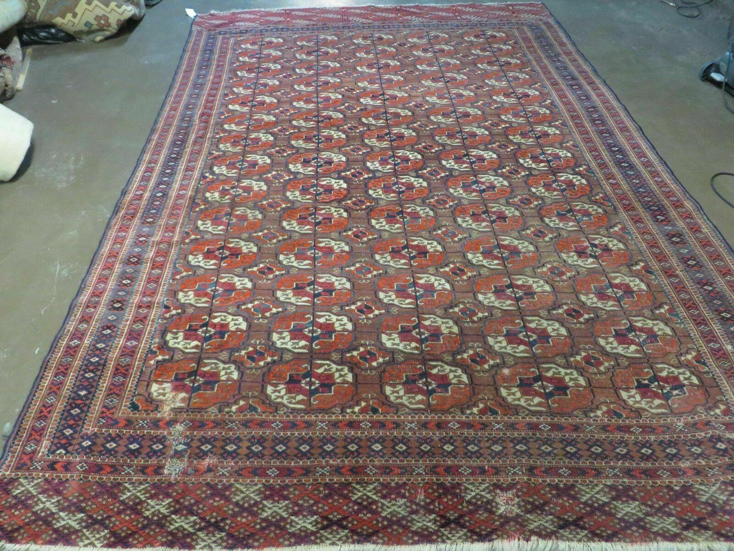6' X 10' Antique Handmade Bokhara Turkoman Yamud Wool Rug Carpet NICE # 61 - Nuvé