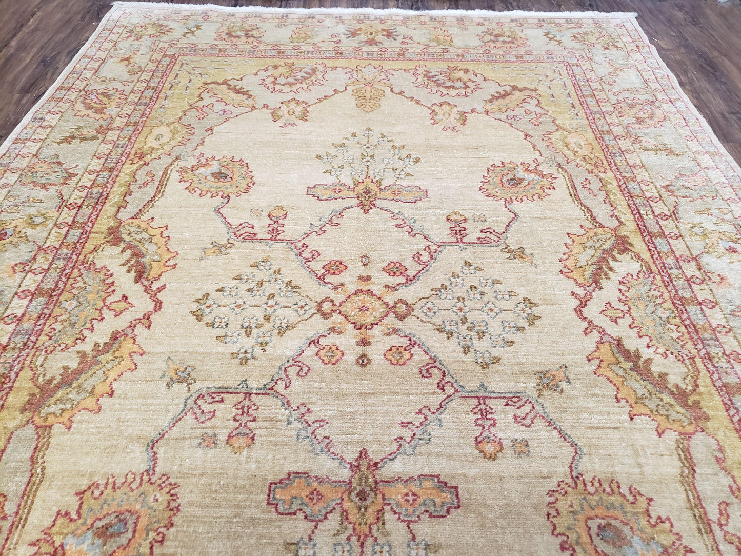 6x9 Turkish Oushak Rug, Wool Rug, Hand Knotted - Nuvé