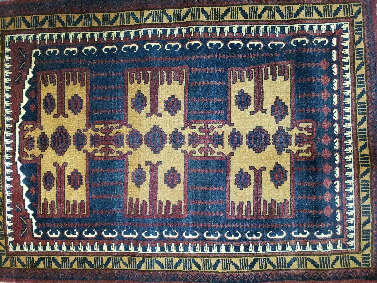 3' X 4' Vintage Handmade Balouchi Balouch Tribal Wool Rug Nice - Nuvé