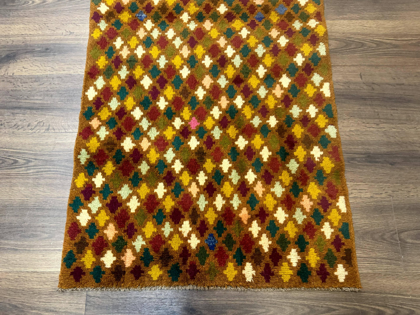 Balouch Rug 3x4, Burnt-Orange, Multicolor, Afghan Rug - Nuvé
