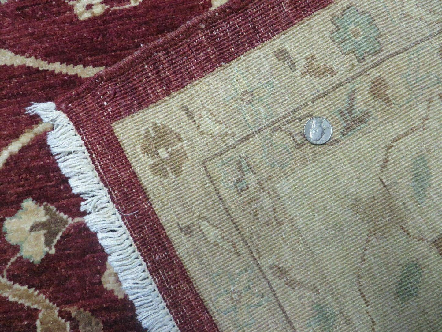 10' X 14' Vintage Handmade PESHAVAR CHOBI Pakistani Agra Wool Carpet Nice - Nuvé
