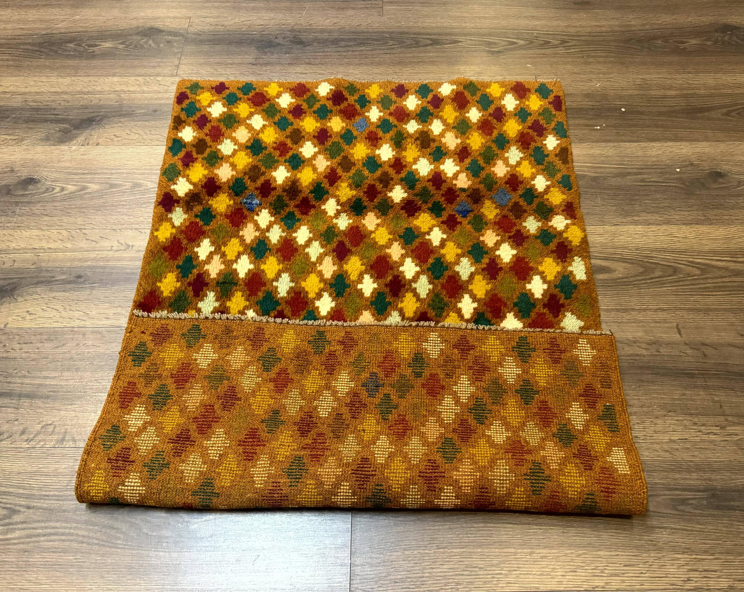 Balouch Rug 3x4, Burnt-Orange, Multicolor, Afghan Rug - Nuvé