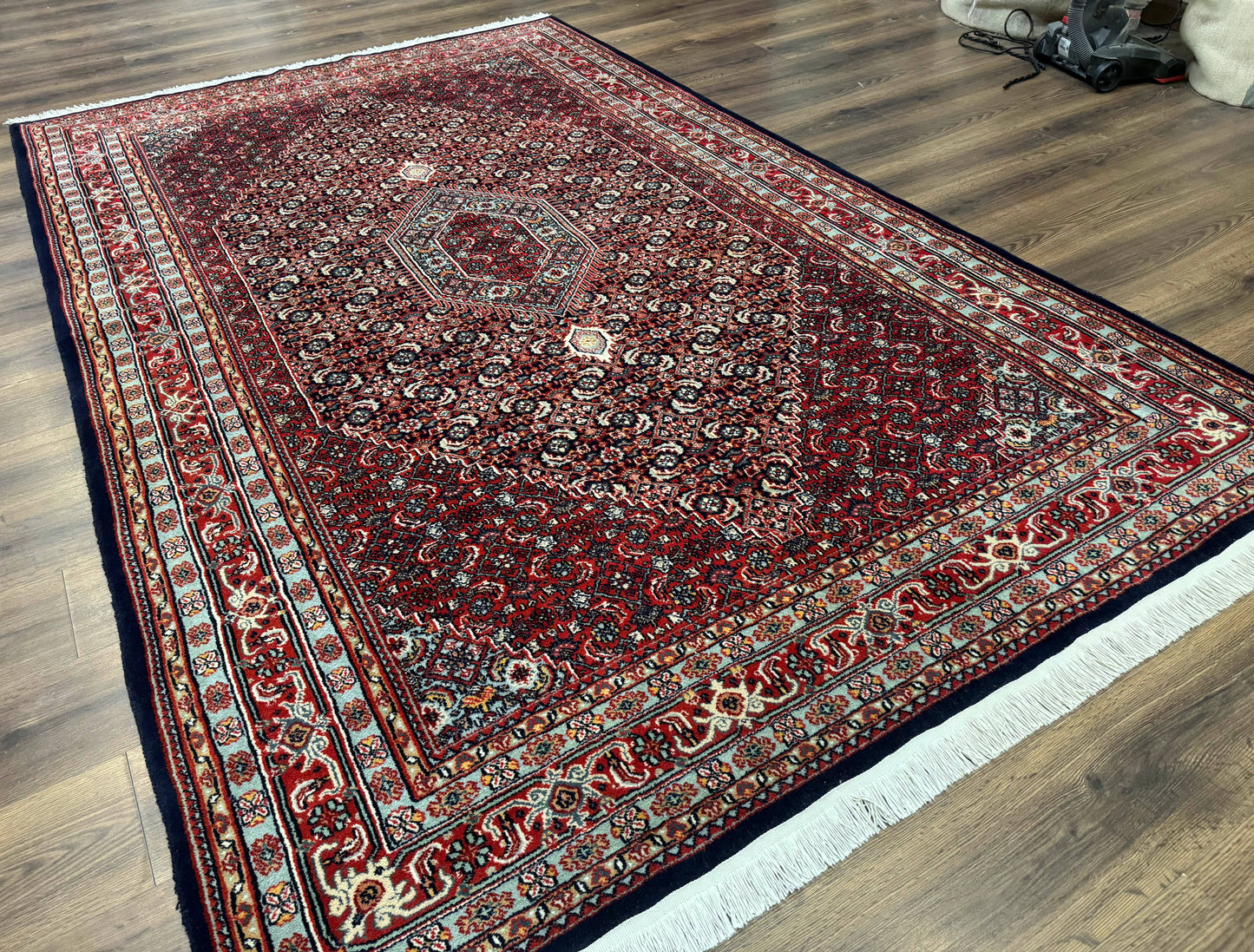 Indo Persian Bijar Rug 6x9, Hand Knotted Wool Carpet - Nuvé