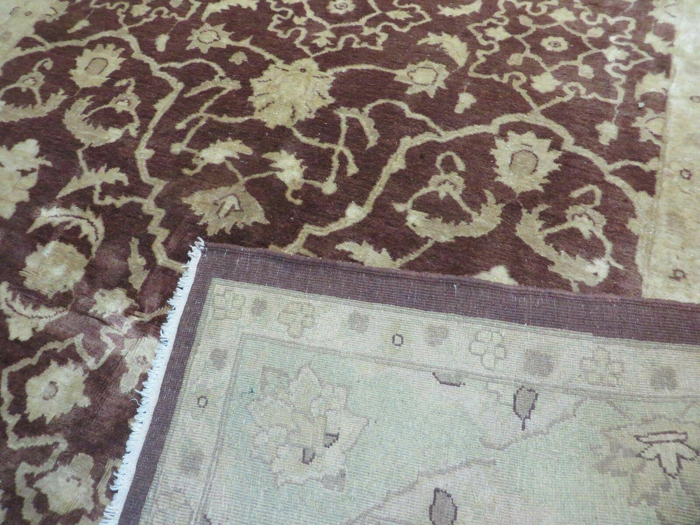 7' X 10' Vintage Fine Handmade Pakistan Peshawar Chobi Floral Wool Rug Vegy Dye - Nuvé
