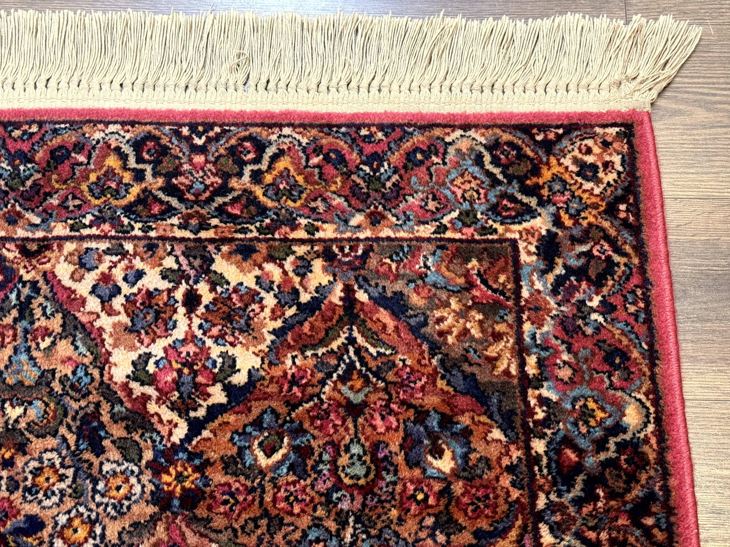 Karastan Rug 3x5 Multicolor Panel Kirman #717, Original 700 Series, Wool Pile, Discontinued - Nuvé