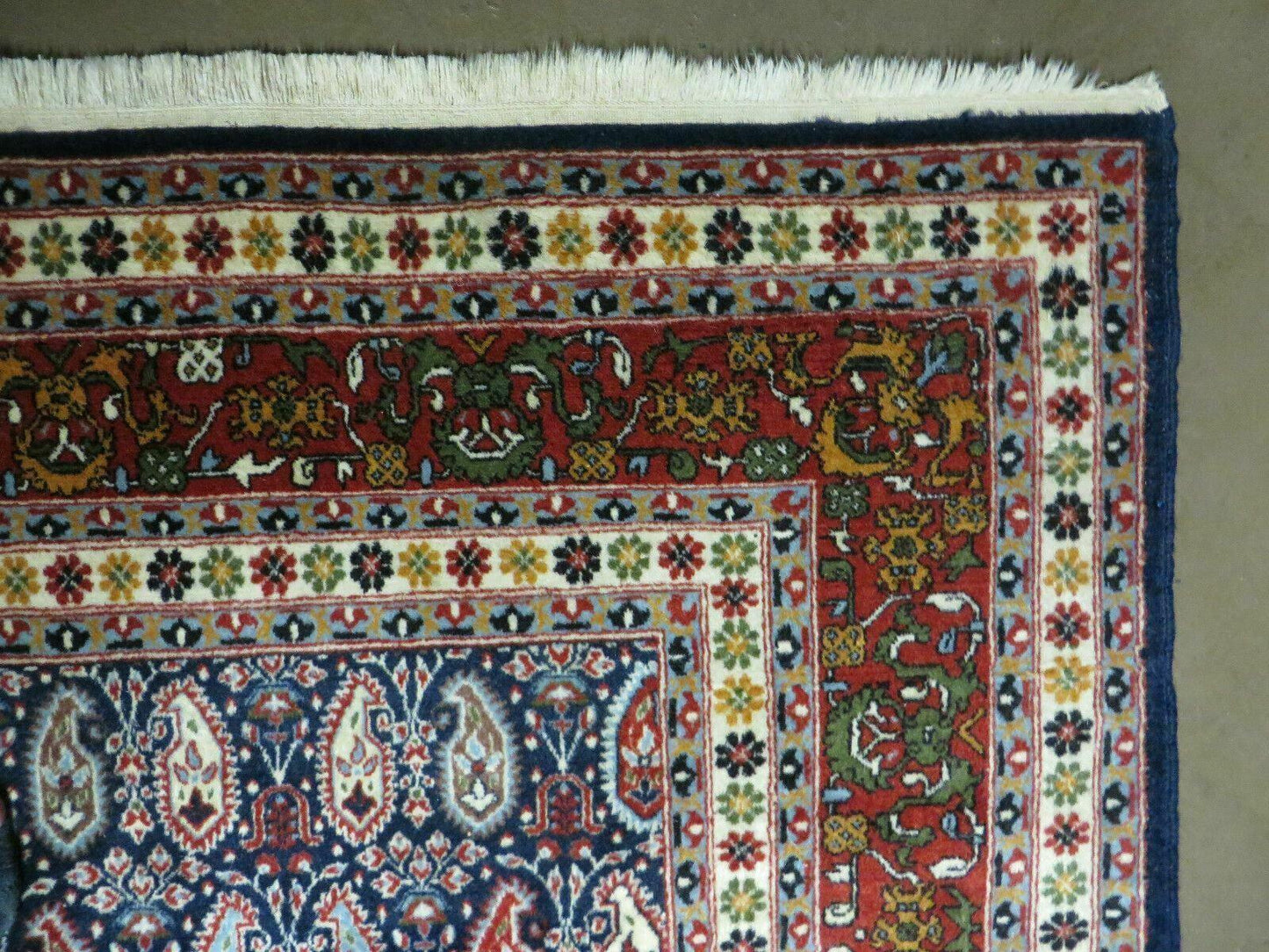 6' X 9' Vintage Fine Handmade India Paisley Rug Hand Knotted Carpet Organic Dye - Nuvé